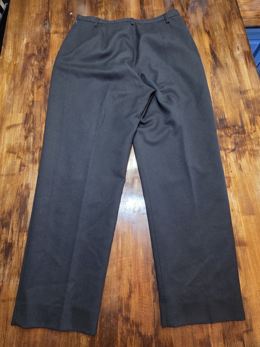 Vintage Pendleton Black Virgin Wool Trousers Size 14